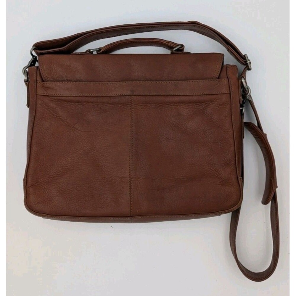 The British Belt Company Genuine Leather Messenger Bag Satchel Briefcase Brown - Picture 6 of 16